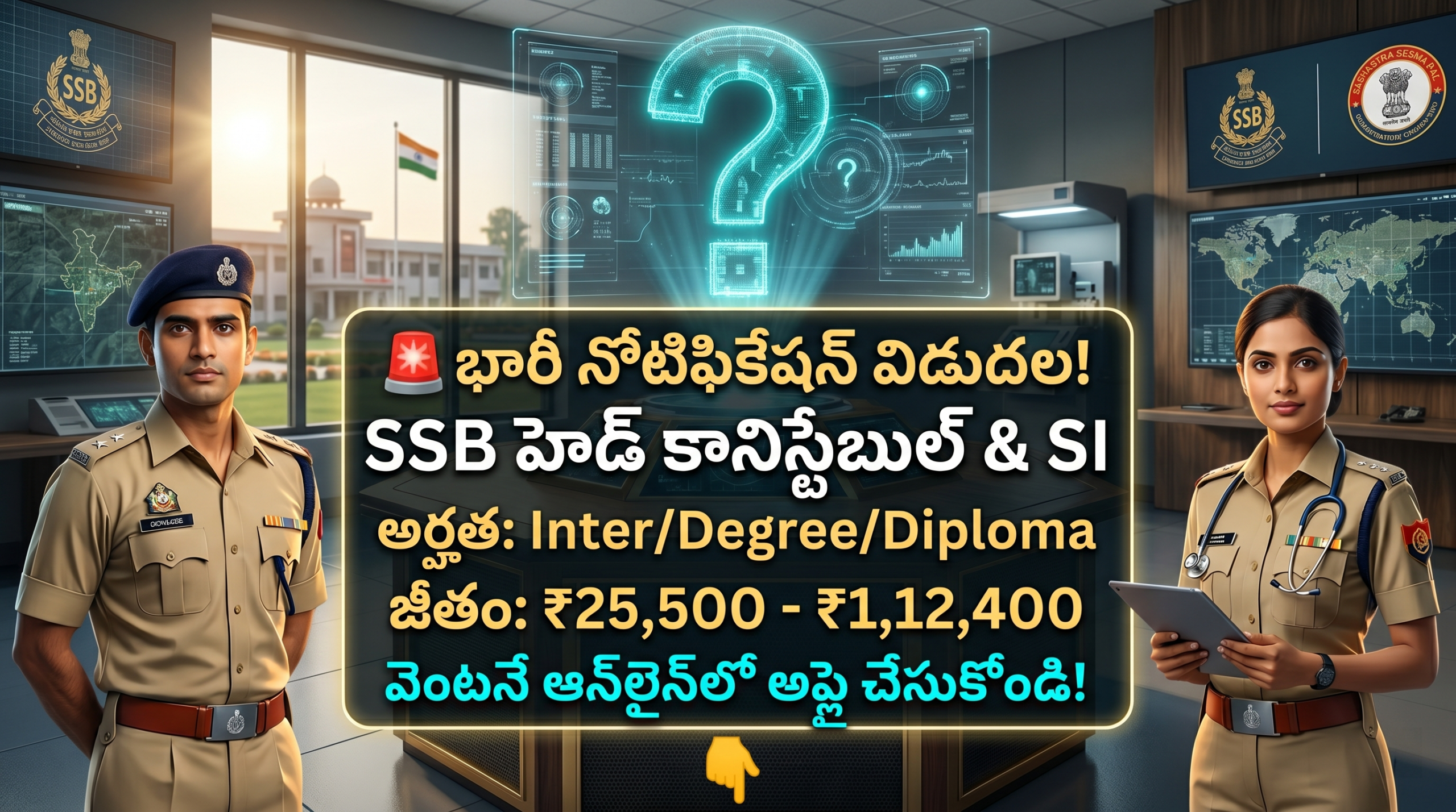 SSB Head Constable & SI Recruitment